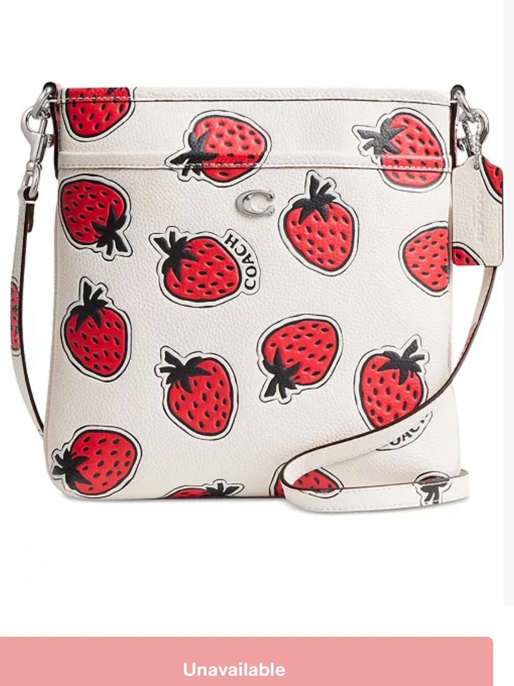Coach Kitt Messenger Strawberry
Print Crossbody Bag - Picture 2 of 10